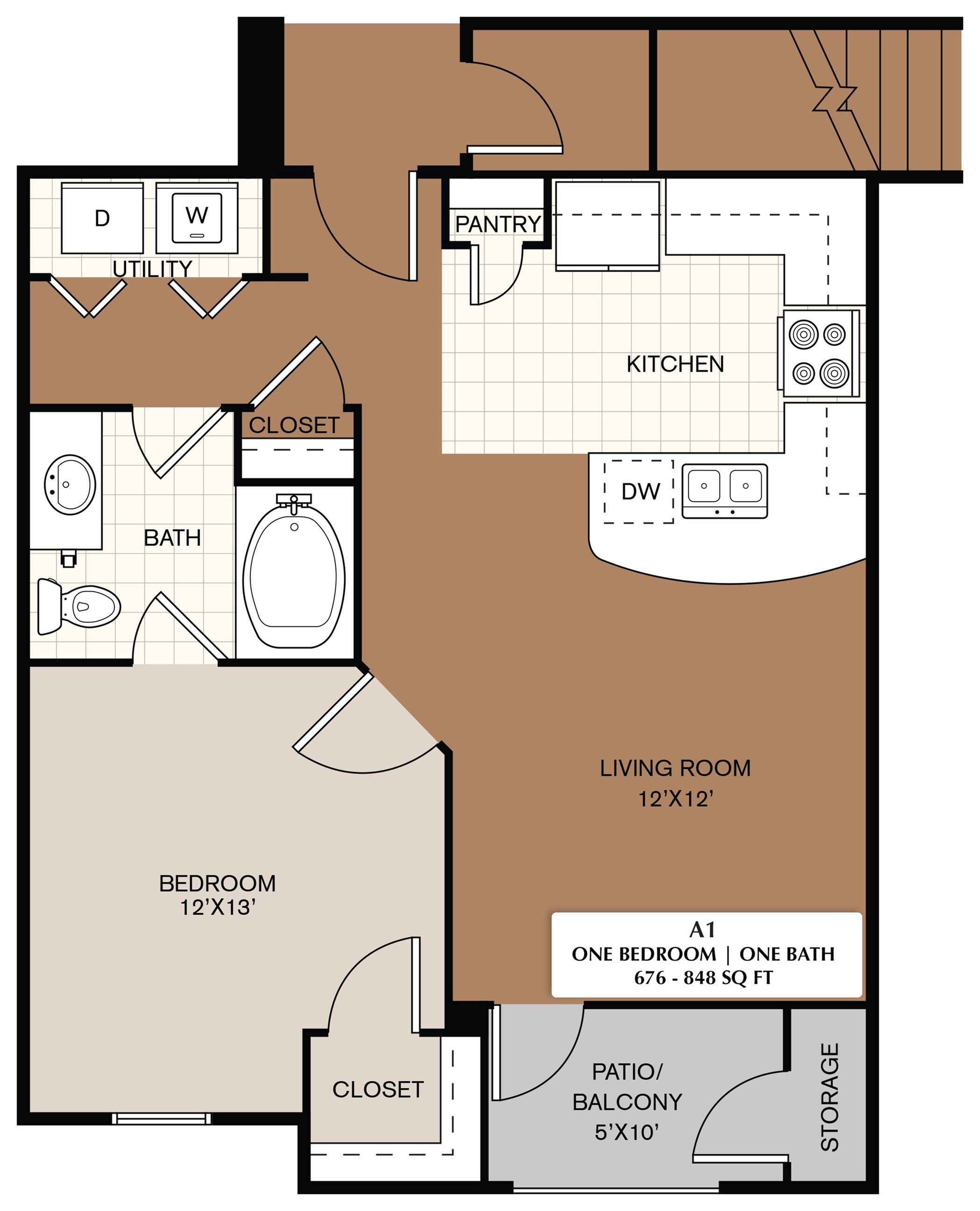 one bedroom