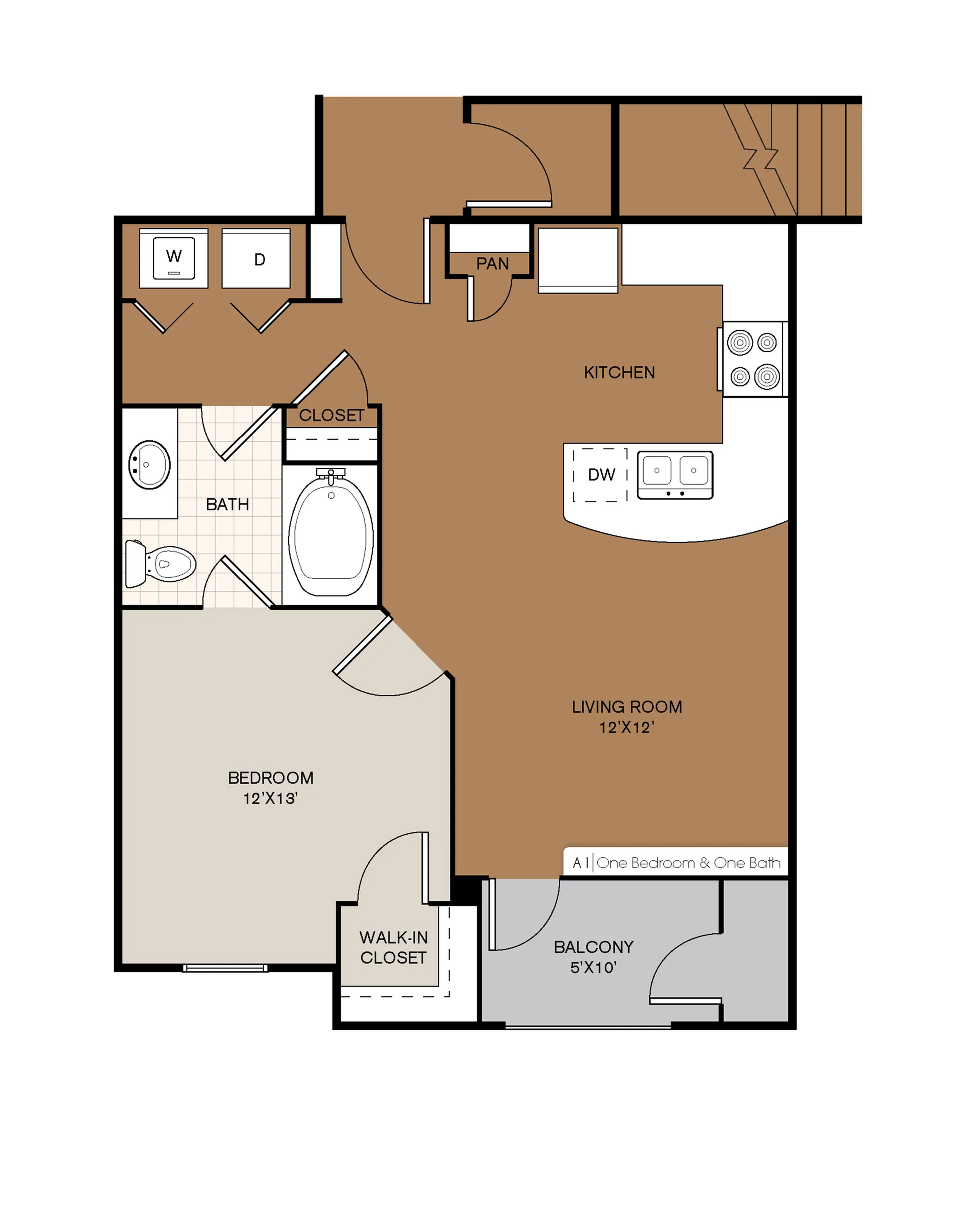 one bedroom
