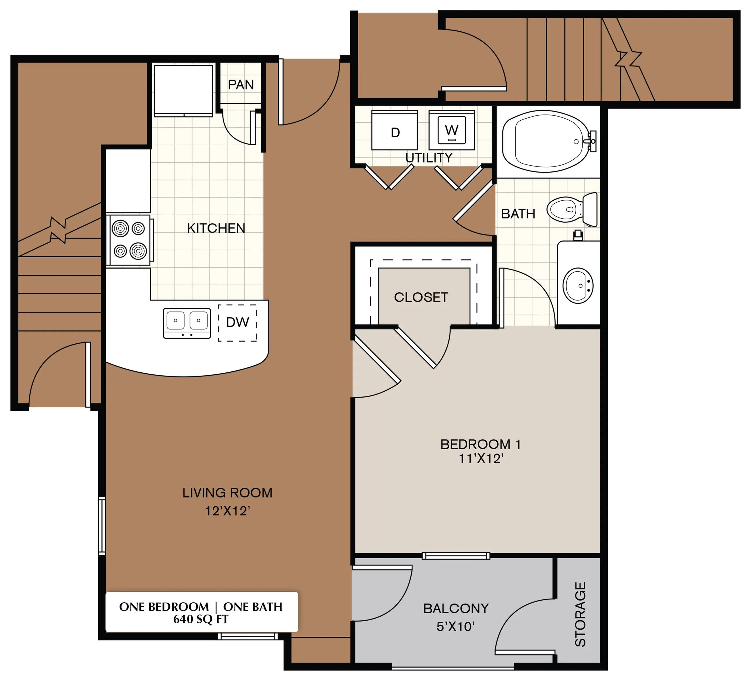 one bedroom