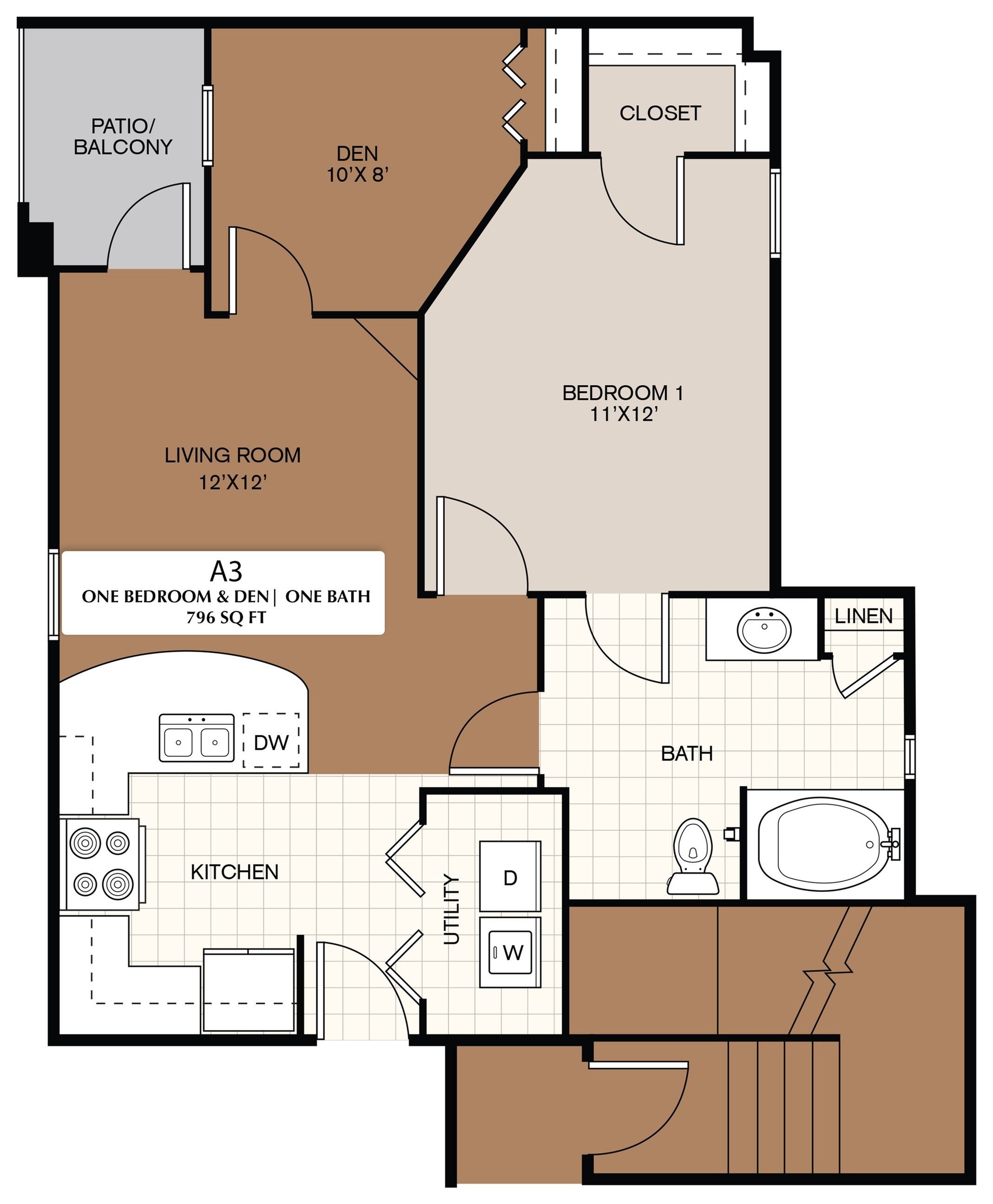one bedroom