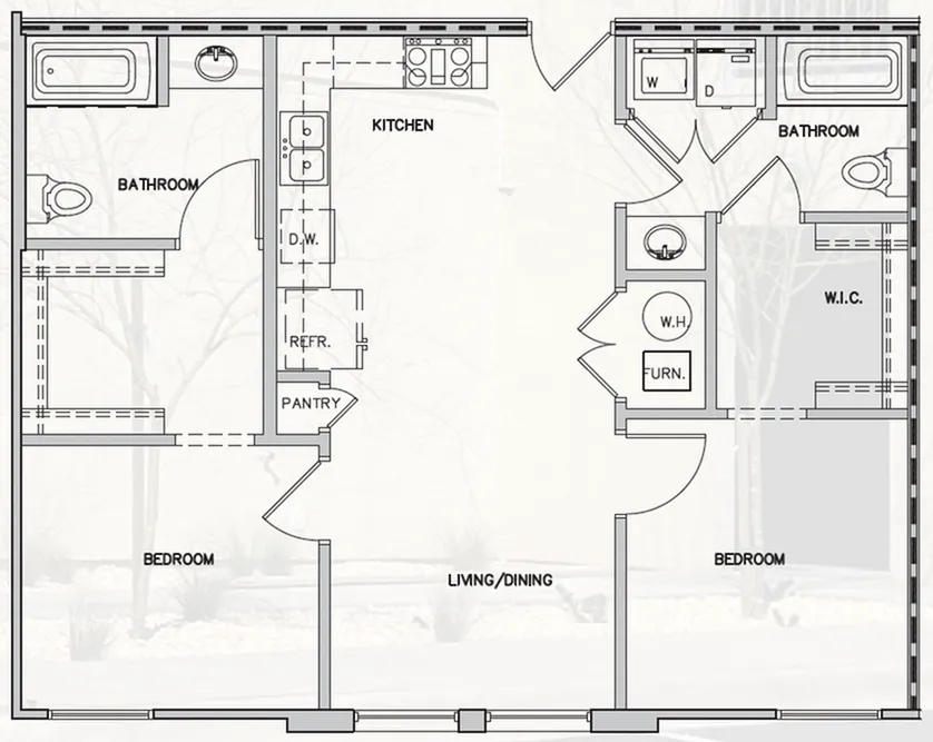 Floor plan 2 bedroom