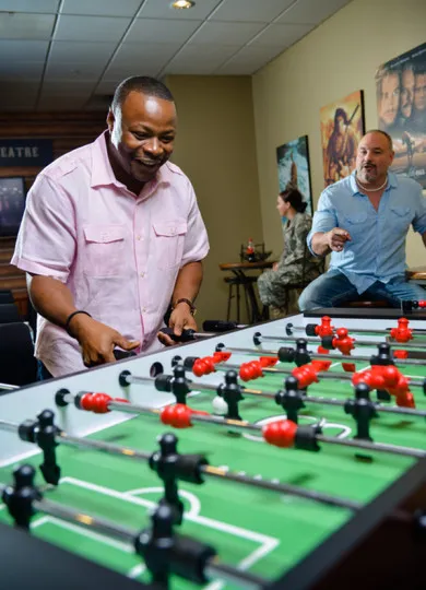 On-Post Amenities foosball table