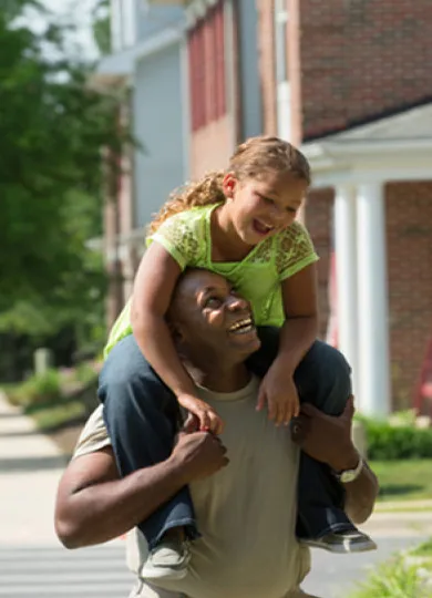 Child dad at military base