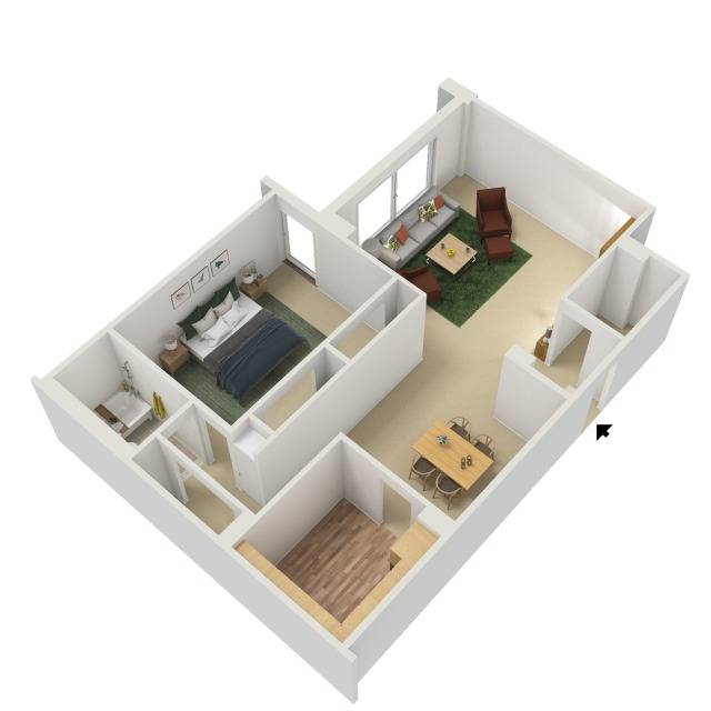 3D Floor Plan of Tier 3
