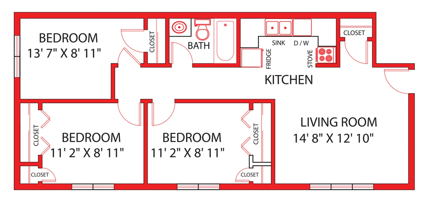 East 3 Bdrm