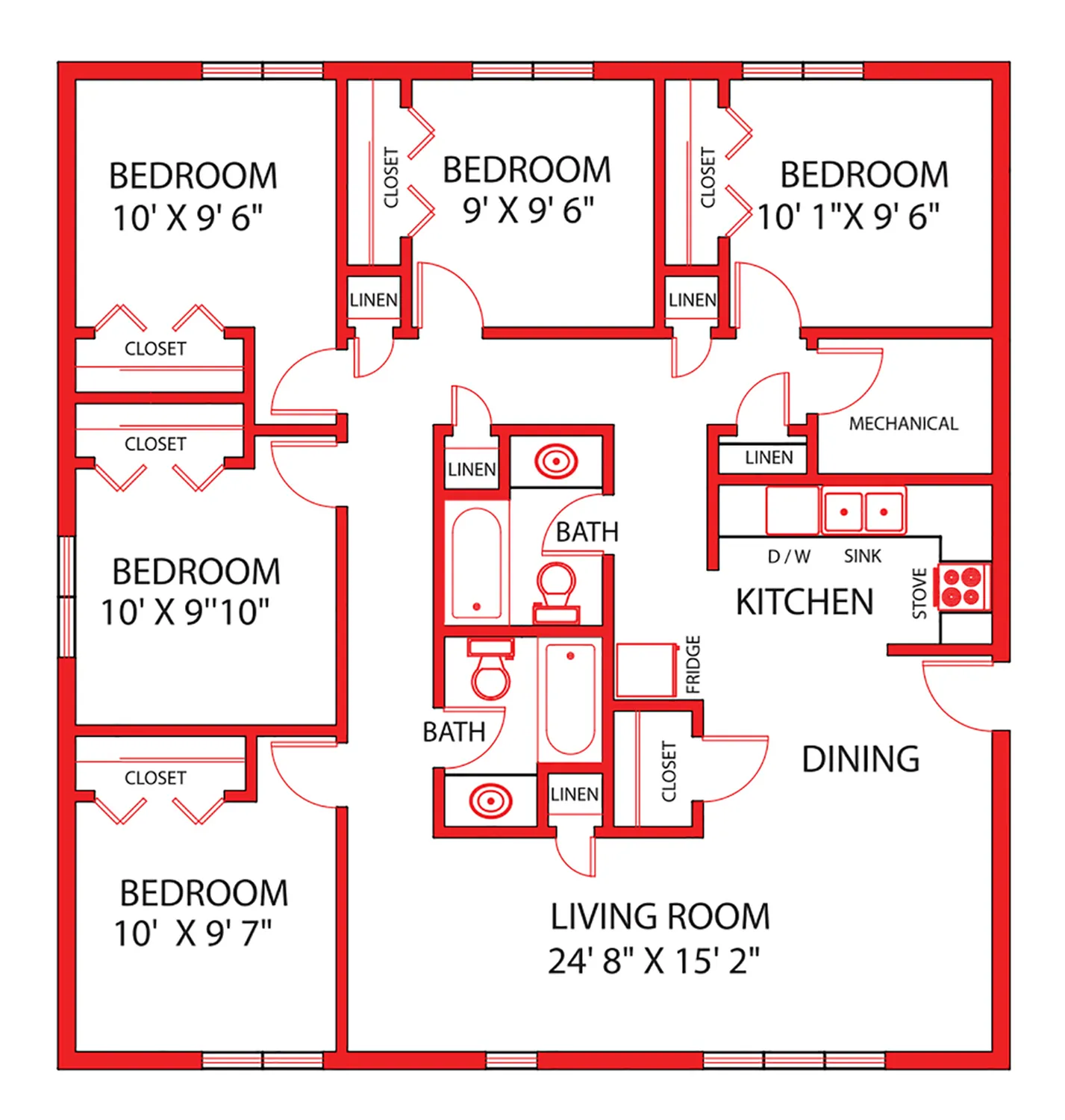 East 5 Bdrm-A