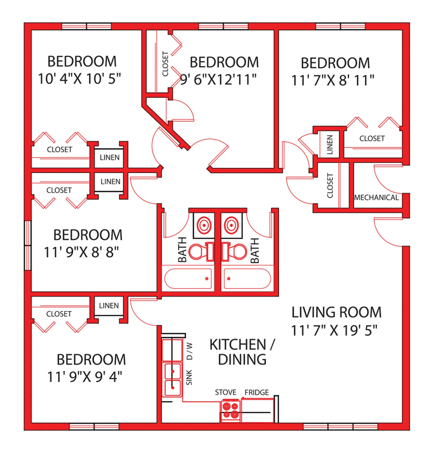 East 5 Bdrm-B