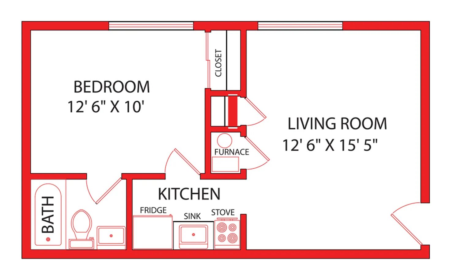 Elm Tree Courts 1-Bed