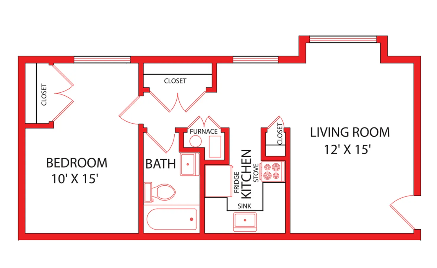 Oak Park 1-Bed