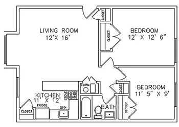 Oak Park 2-Bed