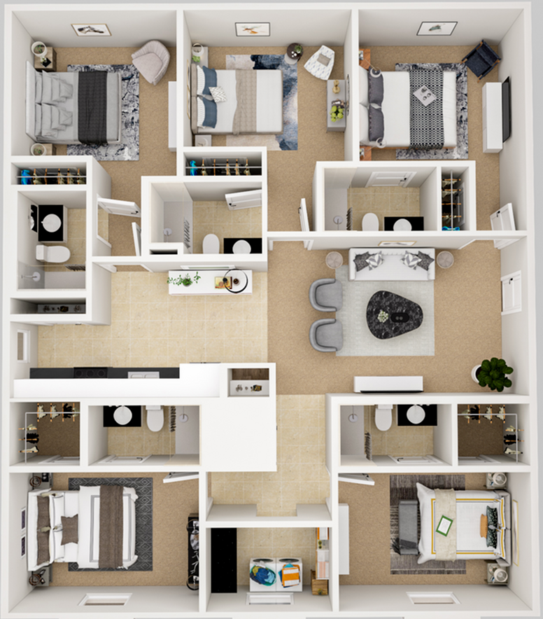 5 x 5 Floor Plan