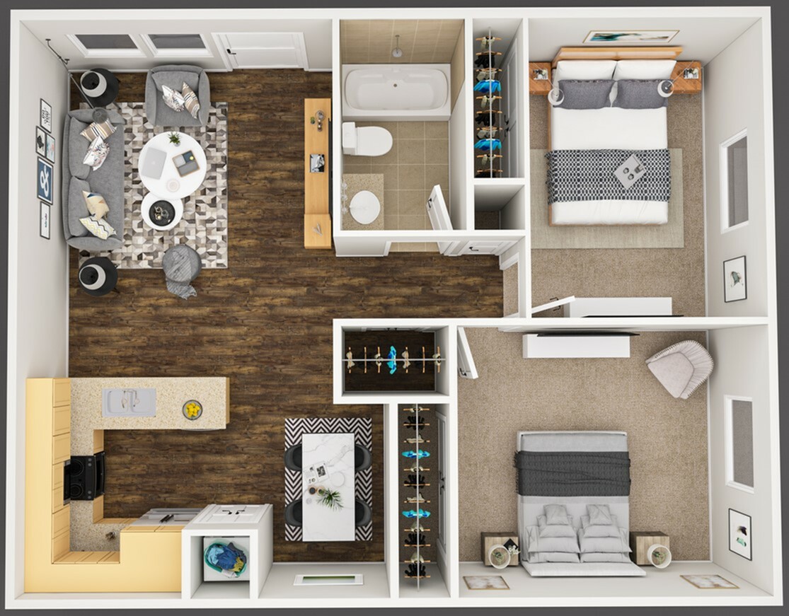 2 Bed 1 Bath