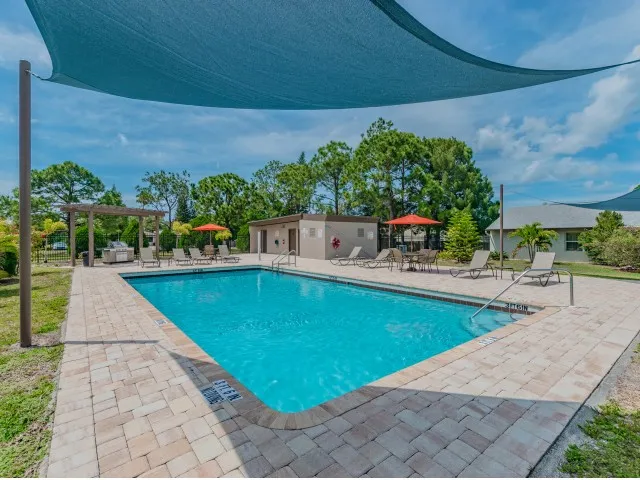Sparkling swimming pool