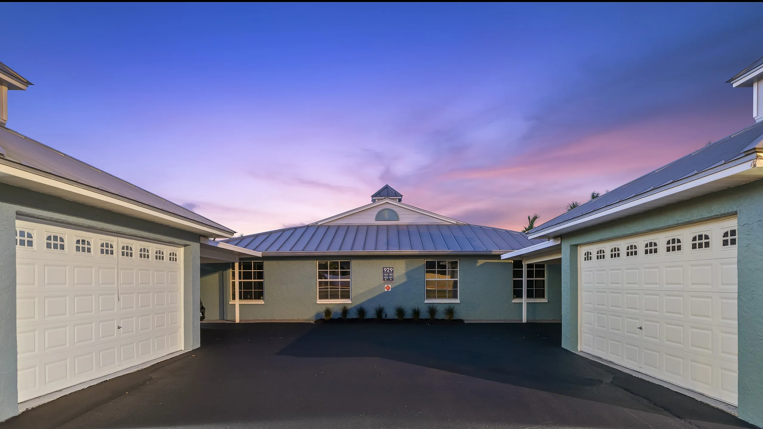 Garage and Carports at Twilight