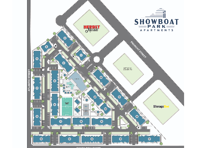 Showboat Park Site Plan