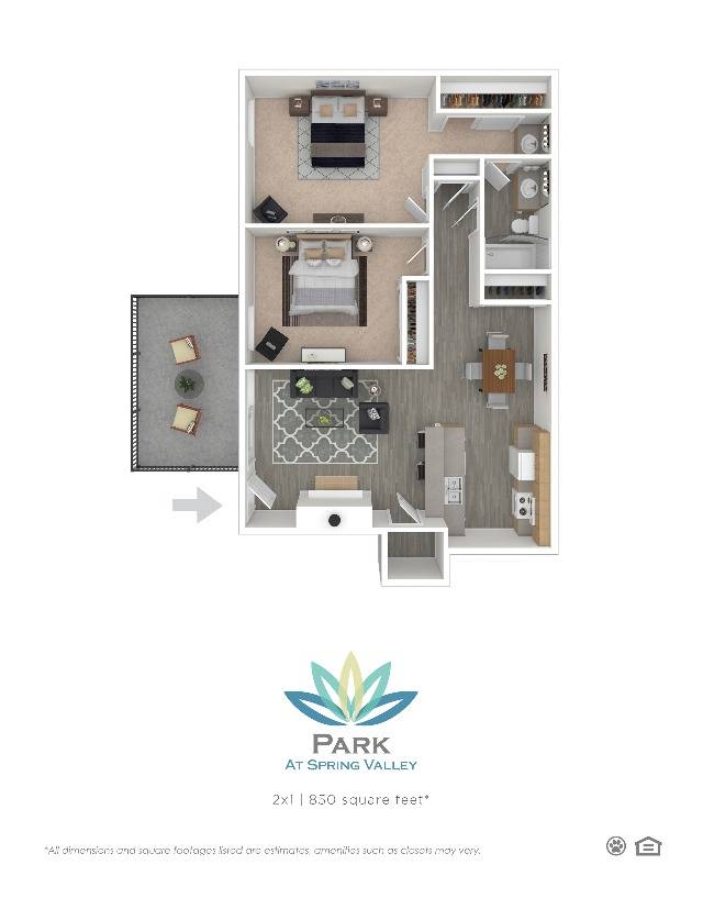 2 Bed 1 Bath