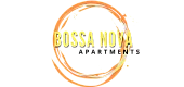Vibrant Bossa Nova logo with a dynamic orange circular design around bold yellow text.