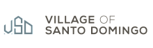 Village of Santo Domingo logo featuring modern design elements.