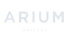 Elegant ARIUM Meadows logo with a modern, minimalist design.