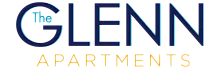 Stylish logo for The Glenn Apartments with a modern design, highlighting luxury living.