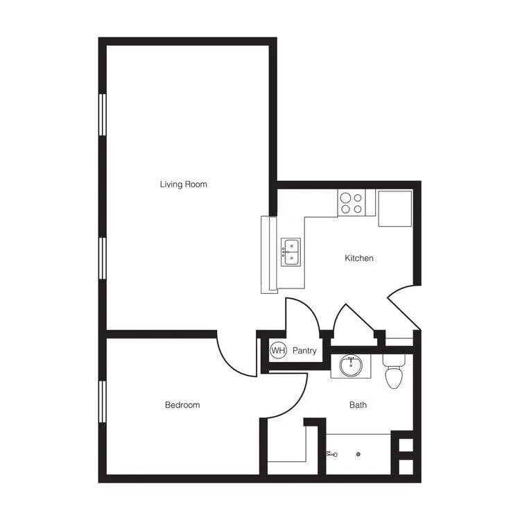The Marilyn: 1 Bed - 1 Bath