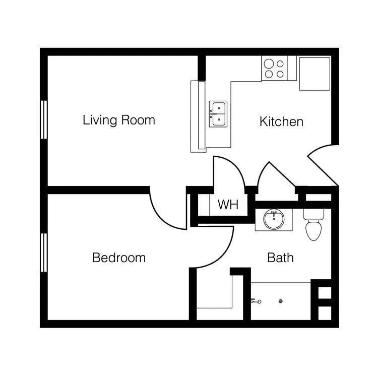 The Presley: 1 Bed - 1 Bath