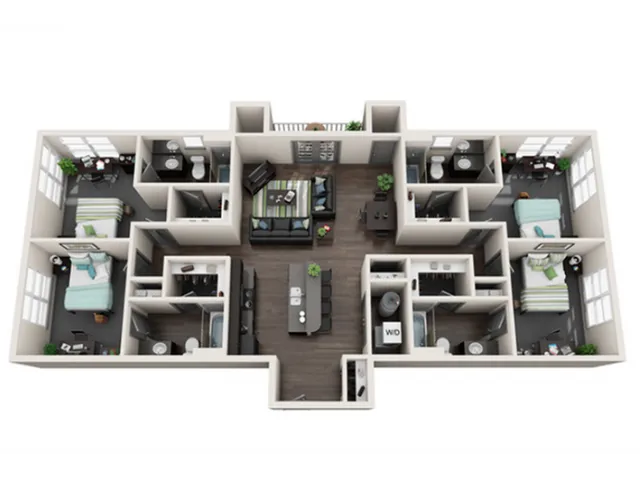 4 Bedrooms and 4 Bathrooms