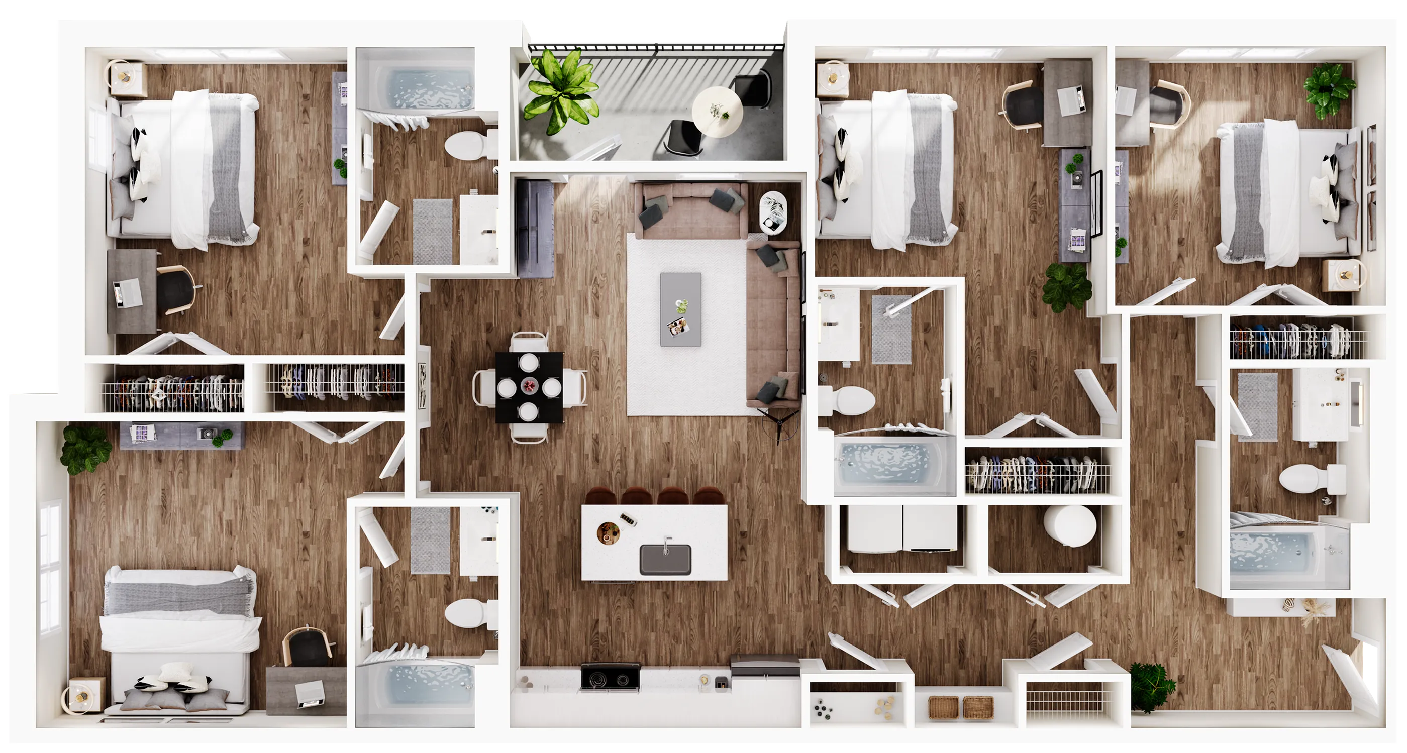 four bedroom signature student living