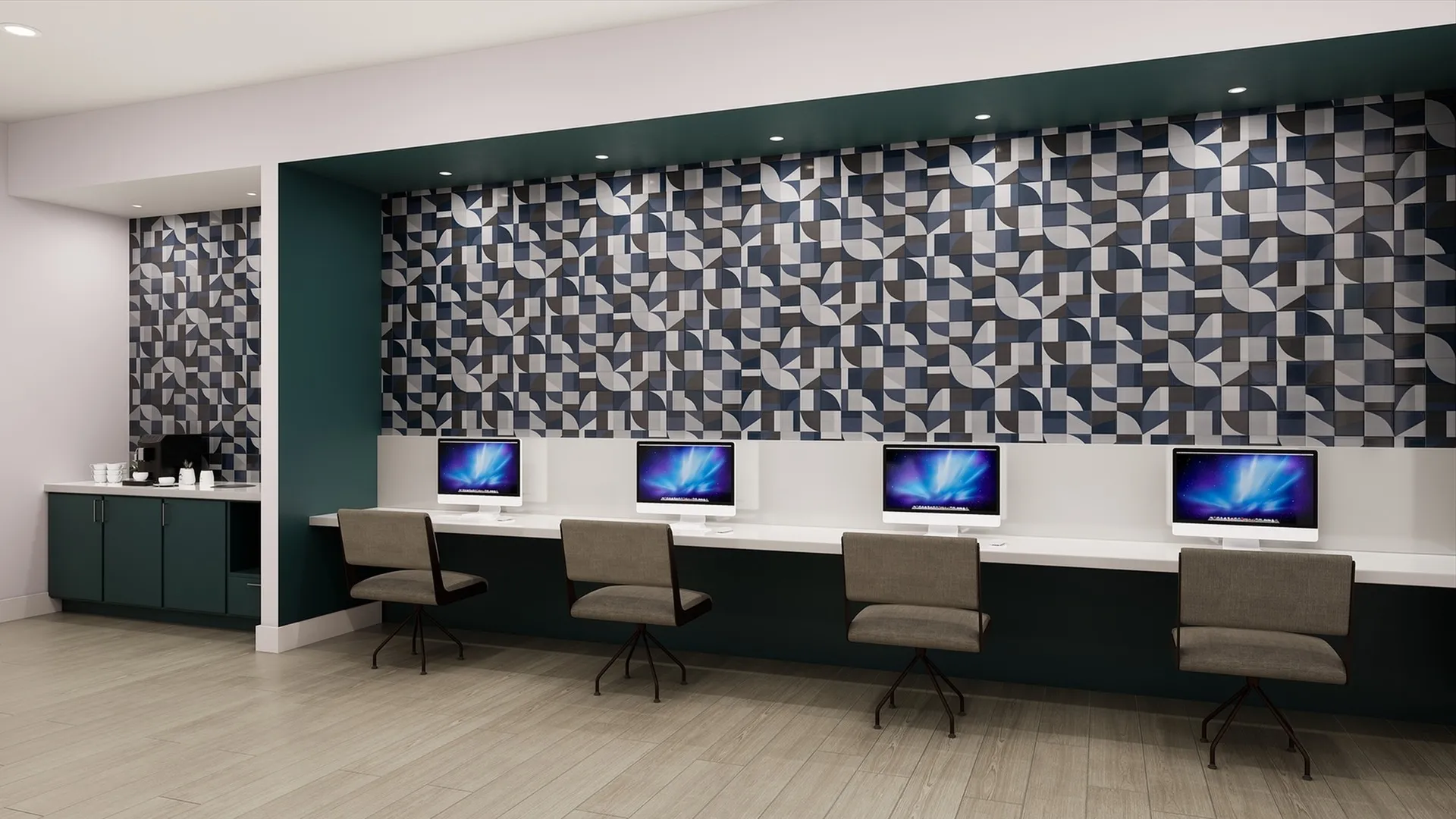 computer lounge rendering