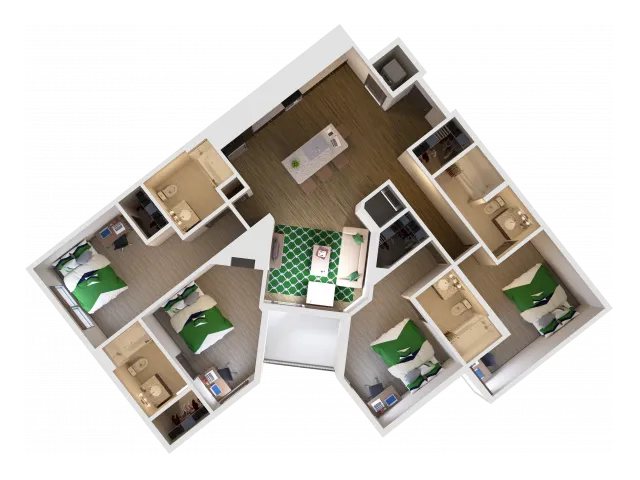 4x4 | 4 bed 4 bath | from 1481 square feet