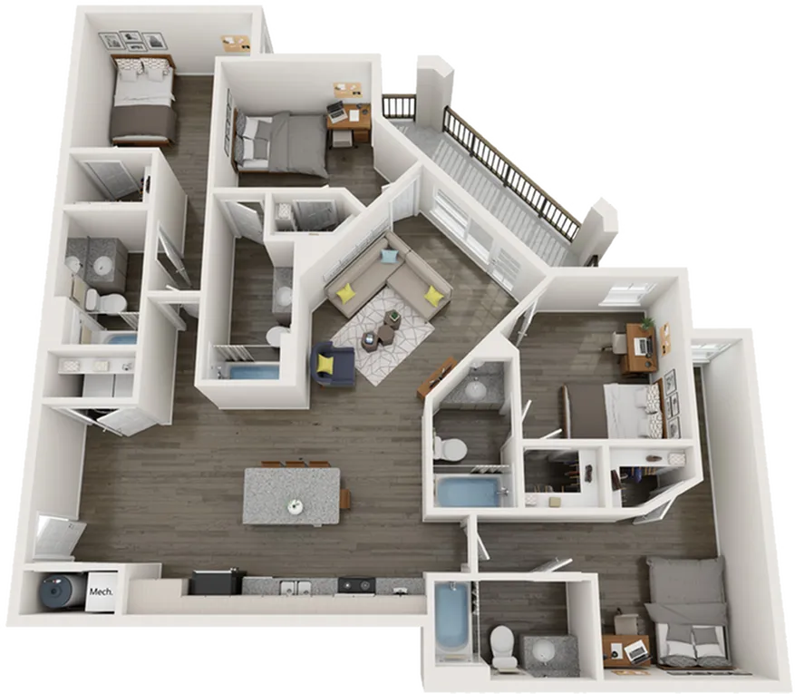 D3.2 | 4 bed 4 bath | from 1598 square feet