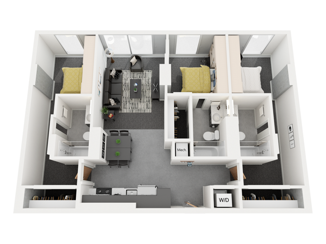 3x3 3A Floor Plan Image