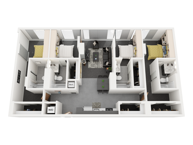 4x4 4A Floor Plan Image