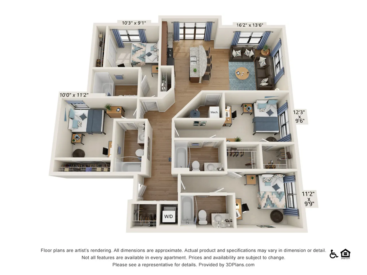 4 Bedroom 4 Bathroom B