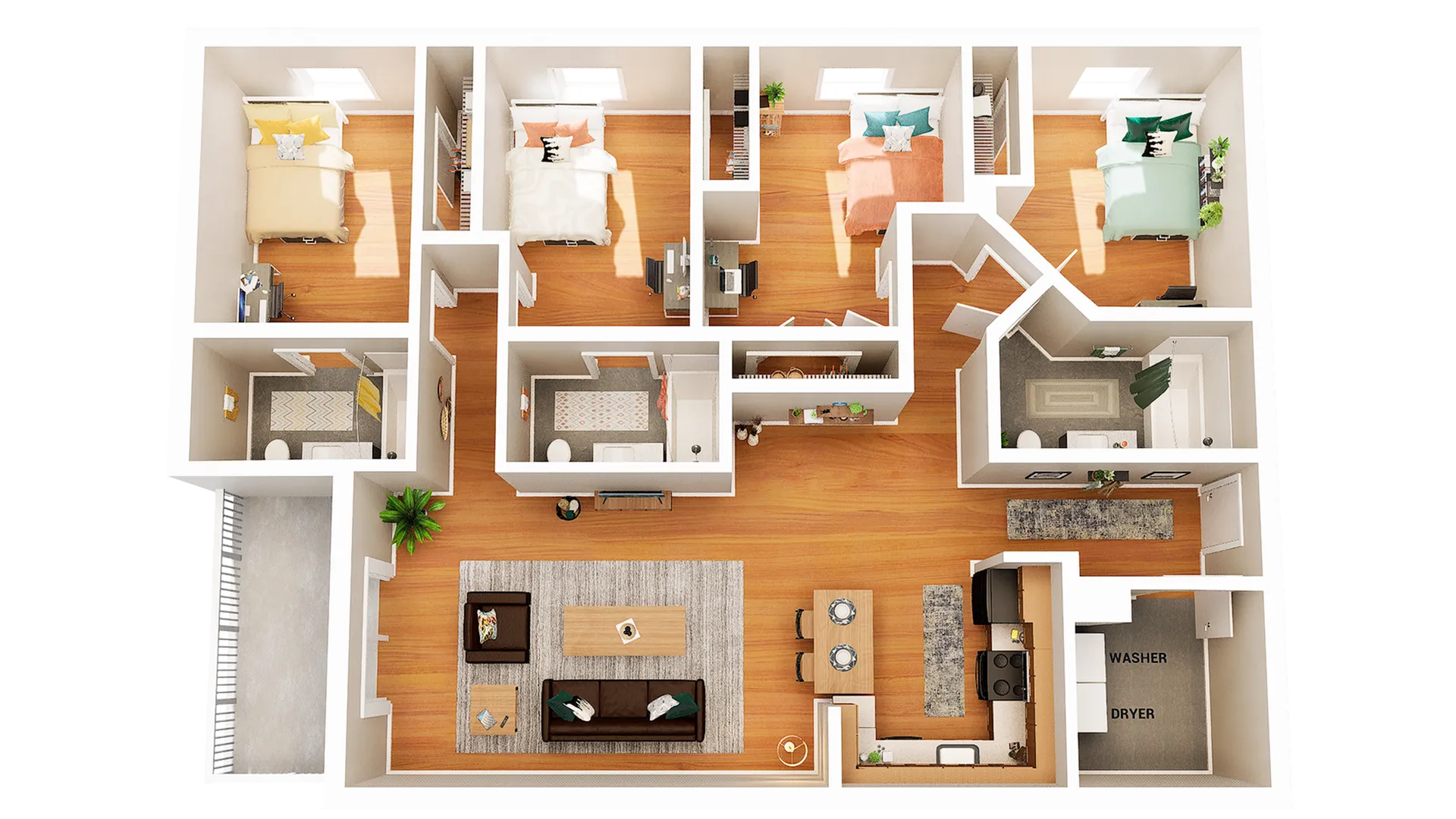 4 Bedroom 3 Bathroom D6