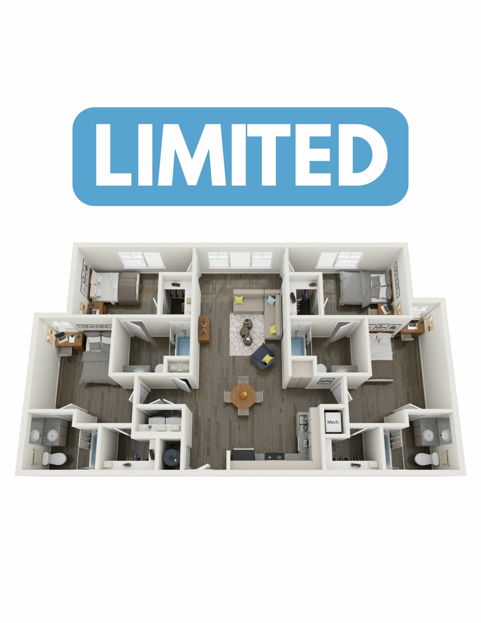 D2.3 | 4 bed 4 bath | from 1457 square feet