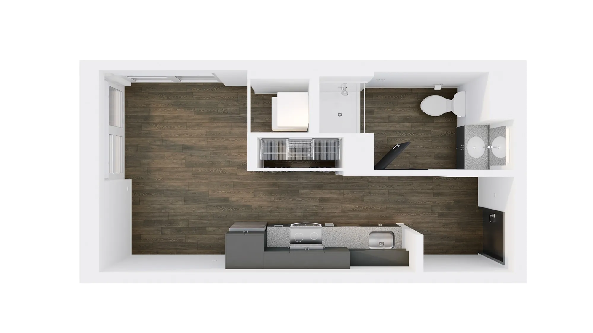 Sylvan Studio - 3D Floor Plan