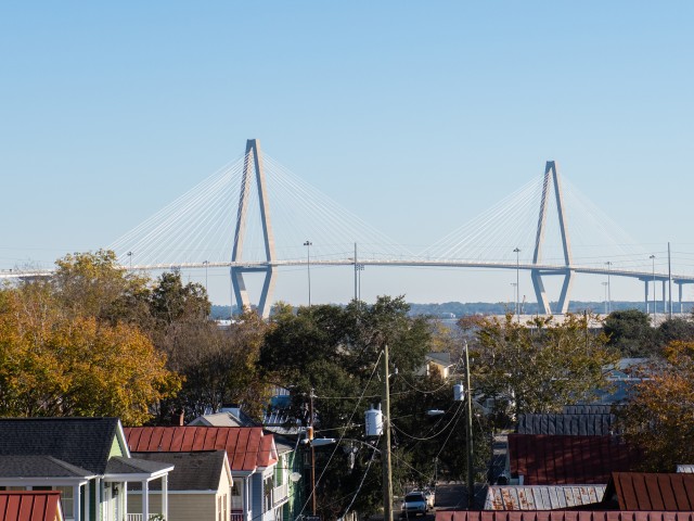 Image of Views of Downtown Charleston & Ravenel Bridge Available for 400 Meeting