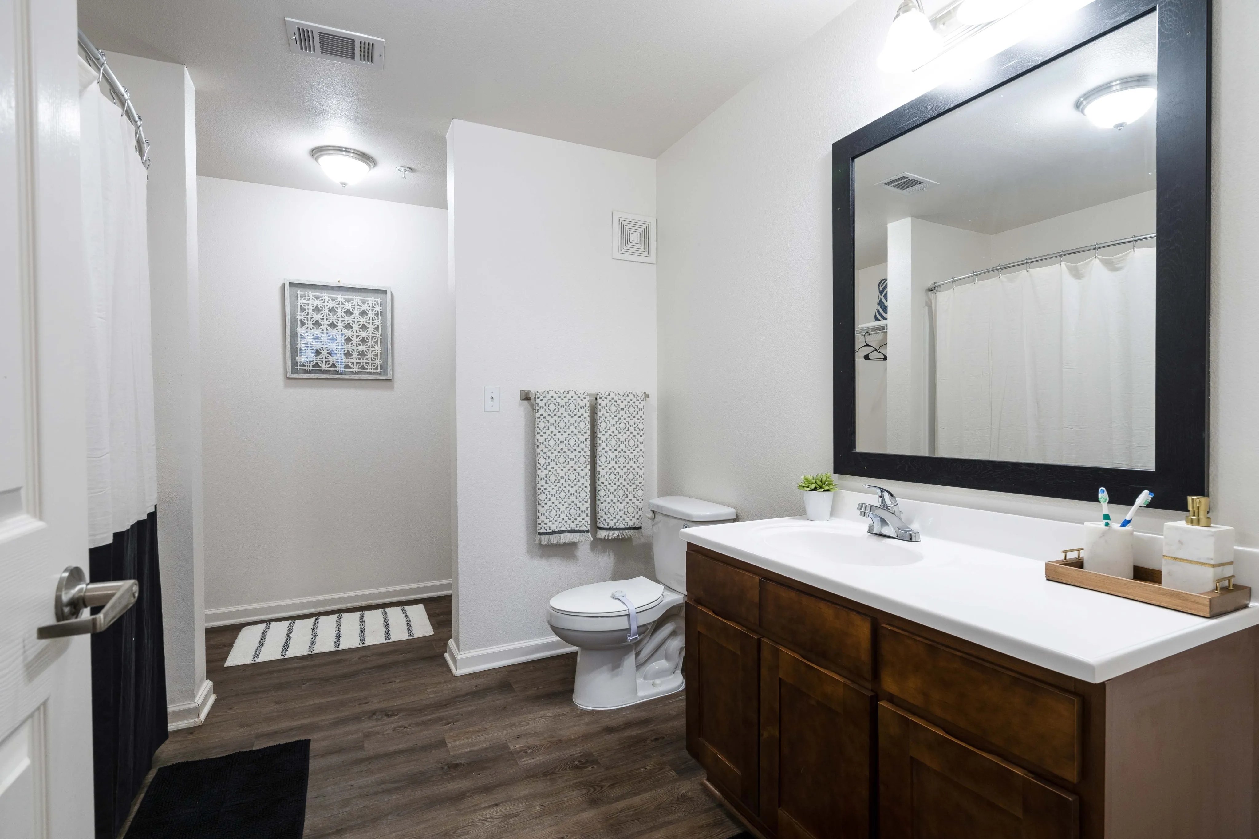 Model apartment bathroom