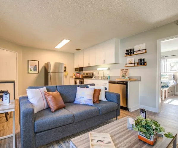 Model apartment living room
