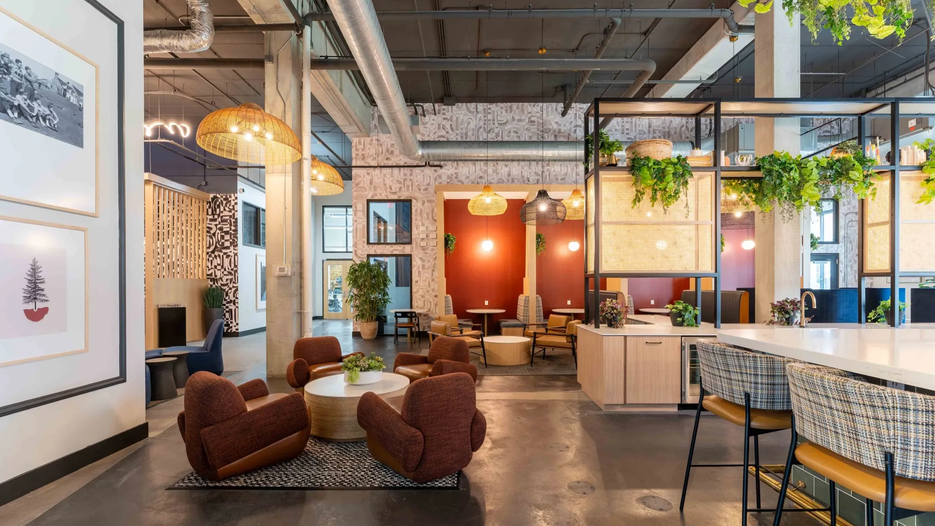 resident lounge and lobby area