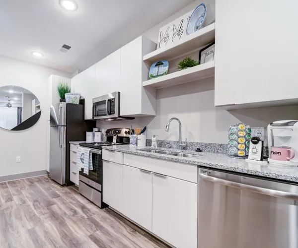 Model apartment kitchen