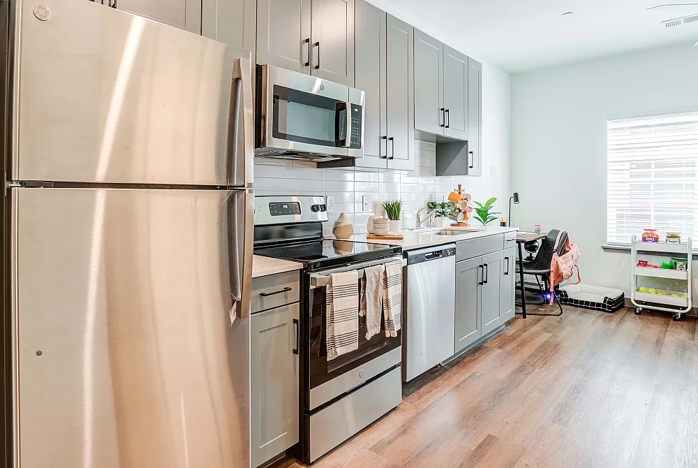 Model apartment kitchen