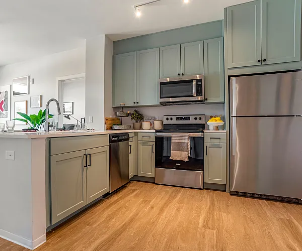 Model apartment kitchen