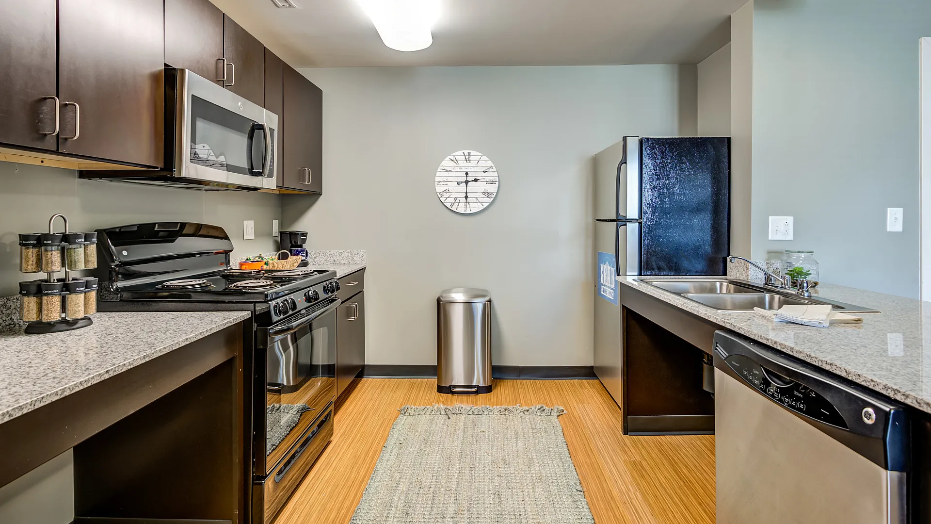 Model apartment kitchen