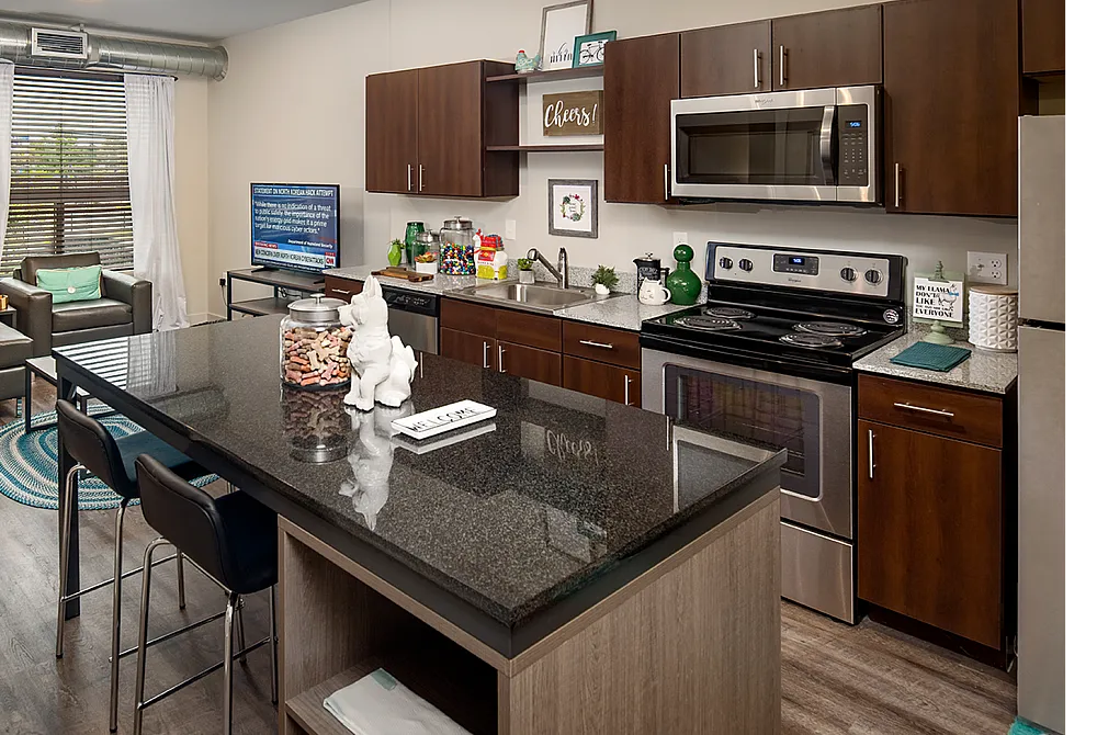 Model apartment kitchen