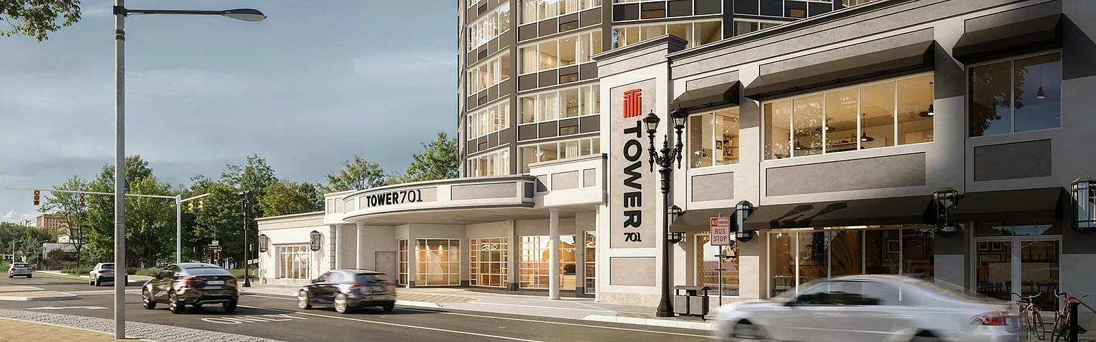 exterior of tower701
