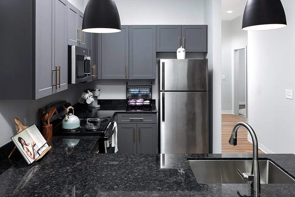 Model apartment kitchen