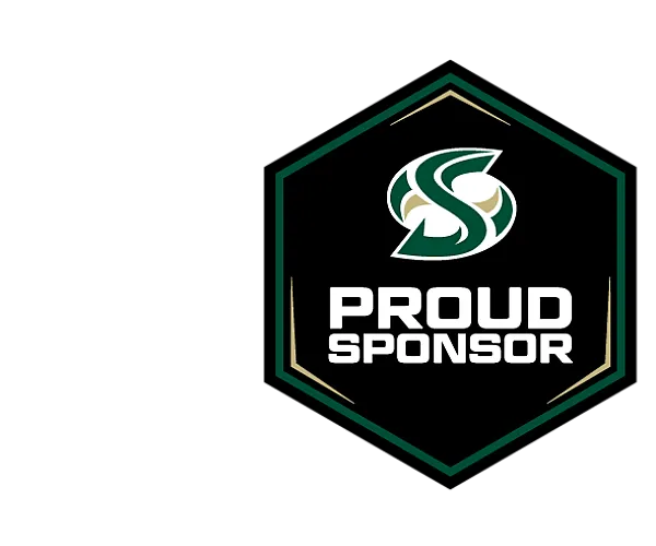 Sacramento State sponsorship icon for Hornet Commons apartments in Sacramento, CA, featuring the Sac State logo.