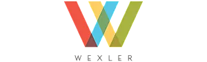 Vibrant and modern Wexler logo featuring overlapping colorful shapes forming a stylized 'W'.